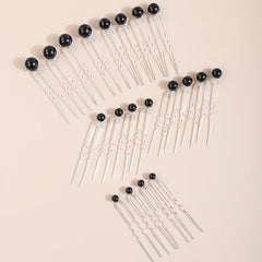 20PCS Pearl Bridal Hairpins Suit Handmade Wedding Headdress Fashion Bride Bridesmaid Hair Accessories Party Prom Headpiece Tiara