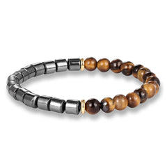 Hematite Stone Beads Bracelet with Magnetic Therapy