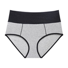 Women High Waist Cotton Fitness Traceless Brief Tanga Sports Panties