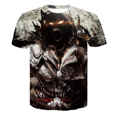 Men's Polyester Fiber Digital Print Casual Top