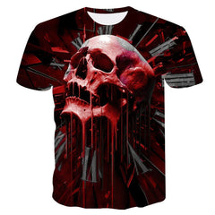 Men's Polyester Fiber Digital Print Casual Top