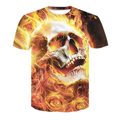 Men's Polyester Fiber Digital Print Casual Top