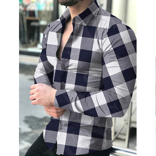 Chemise imprimée vintage décontractée