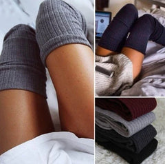 Women's Winter Cotton Knit Knee Socks