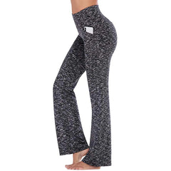 Mujer pantalones de yoga de ocio de la cintura alta