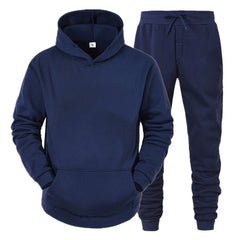 Men 2Pcs Outfits Long Sleeve Pullover Hoodie Sweatshirt