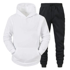 Men 2Pcs Outfits Long Sleeve Pullover Hoodie Sweatshirt