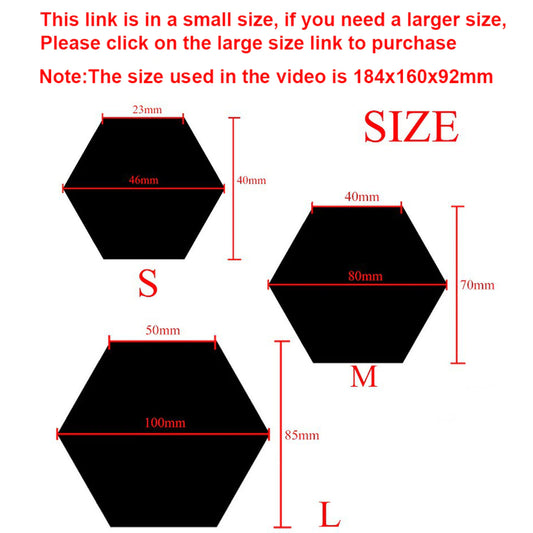 12pcs 3D Hexagon Spiegel Wandaufkleber