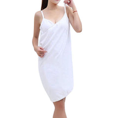 Absorbent Strap Bath Towel - Versatile Wearable Adult Bathrobe Showering One Piece