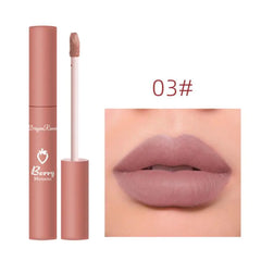 12 colori Velvet Matte Lip Gloss impermeabile idratante facile da indossare logge di lunga durata per rossetto liquido cosmetici di bellezza