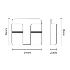 Decoración del hogar soportador de pared de la pared Soporte de cargador de carga Caja de almacenamiento de cargadores Tolvo de teléfono móvil Soporte universal