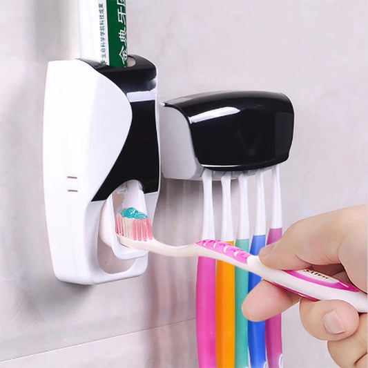 Kreative automatische Zahnpasta -Quetschzahn -Zahnbürstenspeicher ohne Löcher Waschsatz ausgenommener Treffer -Squeeze -Zahnpasta -Spender