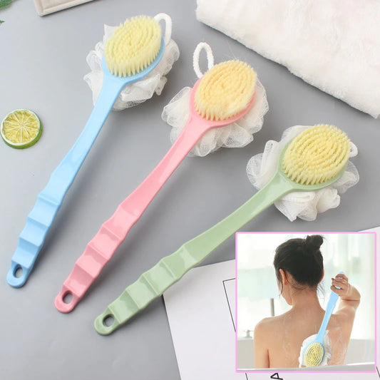 Pour une utilisation quotidienne dans la salle de bain de la maison - le dos long dos en arrière avec une brosse de bain de fleurs de bain