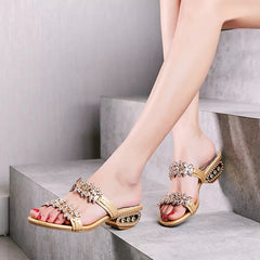 Chunky talon femelle New Style Sandals Slippers