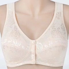 Coton Broided Front Fermed Full Cup Bra