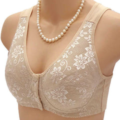 Coton Broided Front Fermed Full Cup Bra