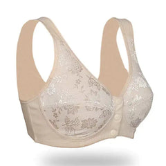 Coton Broided Front Fermed Full Cup Bra