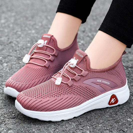 Frauen Sneaker Mode Casual Schuhe Frau bequem atmungsaktive Wohnungen weibliche Plattform Sport Laufschuhe