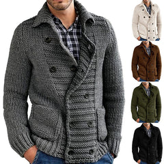 Pulls tricotés hommes Nouveau bouton Plackeet Cardigan Poulain Veste en manteau