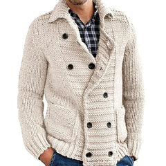 Knitted Sweaters Men New Button Placket Cardigan Sweater Coat Jacket Casual Slim Fit Knitwear Pull Homme Sweater Male Clothing