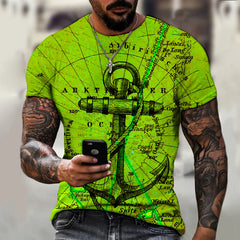 Summer corta camiseta casual hombres camiseta de camiseta