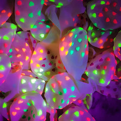 Fluoreszierende Neonballons Black Light Party Luftballons Nachtleuchte Mini Punktballons Fluoreszenzballon Party