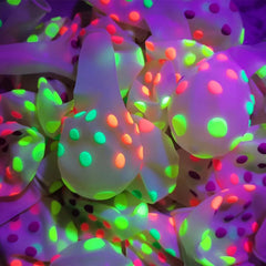 Fluoreszierende Neonballons Black Light Party Luftballons Nachtleuchte Mini Punktballons Fluoreszenzballon Party