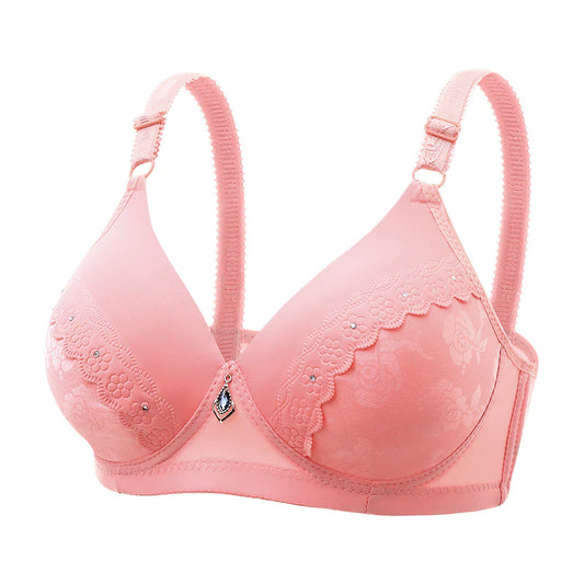 Bra de maman mince sans fil confortable en dentelle confortable