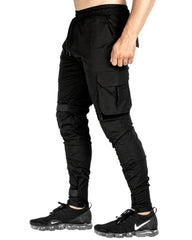 Men's Cotton Bodybuilding Pocket Casual Pants