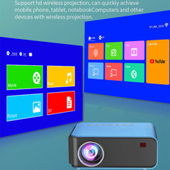 T4 Portable Projector Led Mini 1080P Support HD Home Theater Miracast Built in YouTube WiFi Multi Screen Projector