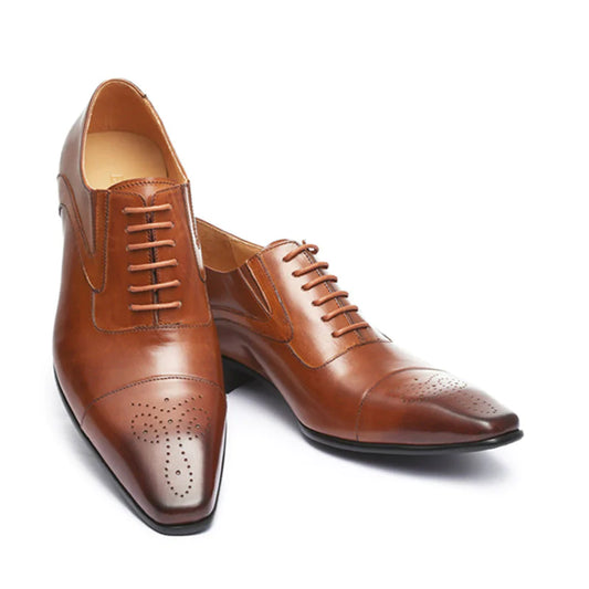 Zapatos de oxford de cuero para hombres