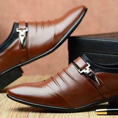 Kick à talon à talons bas pour le dessus bas Point-Toe Casual Business Anti-slip extérieur chaussures supérieures à basse coupe