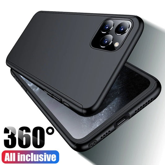 360 Full Cover Shockproof Case For iPhone 13 Pro Max 11 12 Pro XS Max Case Shell iPhone 7 8 6S Plus SE 2022 XR Screen Protector