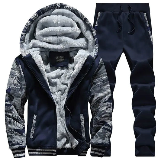 Automne Hiver Men's Casual avec une moteur chauds à capuche à capuche épaisse à capuche épaisse