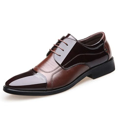 Zapatos para hombres zapatos de vestir formal patente puntiagudo de estilo británico