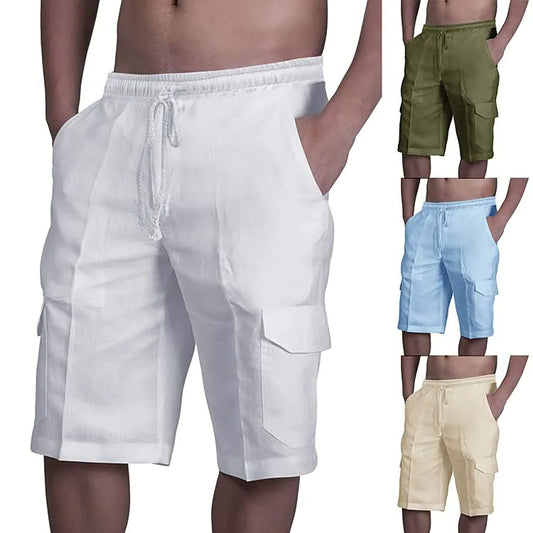 Men's Multiple Bags Tether Beach Shorts Overalls Shorts