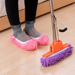 Mop -Hausschuhe Hausreinigungsstaub Eliminierung faule Bodenwand Staub Eliminierung Reinigung Fußschuhabdeckungen Waschbar wiederverwendbare Superfinerfaser