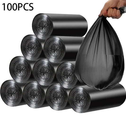 Bolso de basura de plástico desechable almacenamiento para el hogar 5 7l Cocina negra espesada espesas bolsas de basura de mascota