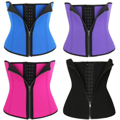 Women's Bucket Body-shaping Clothes Zipper Abdominal Belt Palace Corset Waistband Lose Belly Plastic Belt