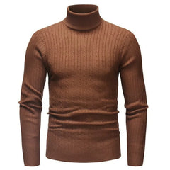 Maglione con torsione solida maschile da uomo