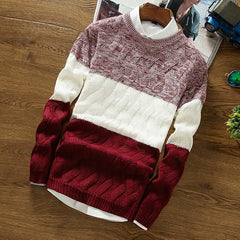 Men's Casual Slim Round Neck Knitting Sweater