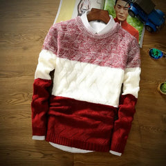 Men's Casual Slim Round Neck Knitting Sweater