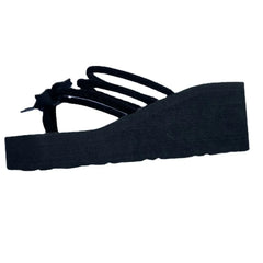 Flip Fleps Sandalias de zapatillas para mujeres Sandalias Playa de verano para jóvenes Desgaste externo Plataforma de tacones