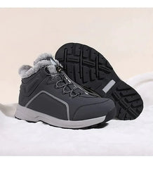 Women's Platform Lace-up High Top Fleece Warm Sporty Anti-slip Outdoor Breathable Winter Snow Shoes