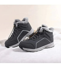 Women's Platform Lace-up High Top Fleece Warm Sporty Anti-slip Outdoor Breathable Winter Snow Shoes