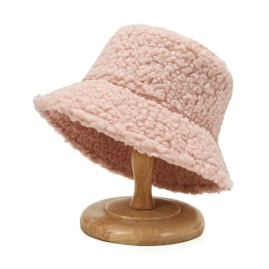 Fishing Hat Autumn Fashion Hat Warm Cold-proof Basin Cap Same Paragraph Plush Lambswool Teddy Hat