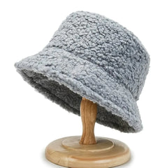 Fischereihut Herbst Fashion Hut warm kaltes Beckenkappe gleiche Absatz Plüsch Lambswool Teddy Hut