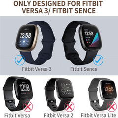 Band de bracelet en silicone coloré pour Fitbit Versa 3 et Sense