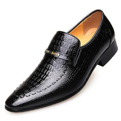 Low Top Embossed Men's Crocodile Pattern