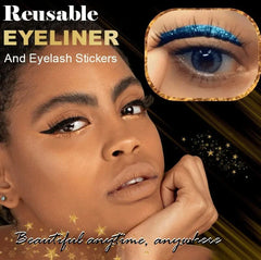 4 Paare selbstklebende Wimpern Glitzer Glitzer Lidschattenaufkleber Eyeliner-Aufkleber